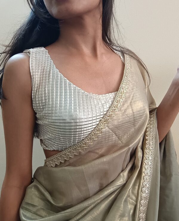 Metallic Tissue Saree